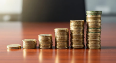Finance and Money Management Concept Background.