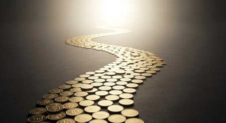 Finance and Money Management Concept Background.
