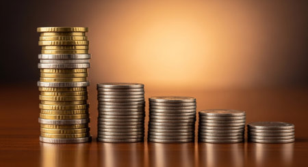 Finance and Money Management Concept Background.