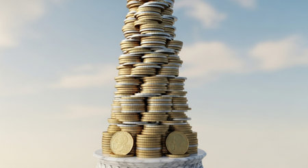 Finance and Money Management Concept Background.