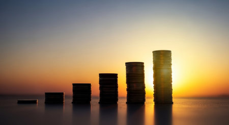 Finance and Money Management Concept Background.