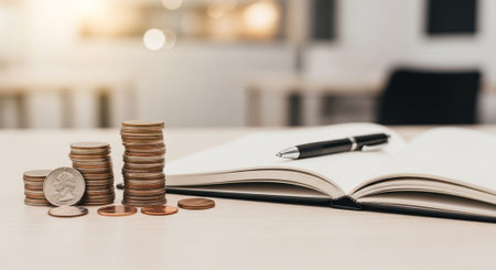 Finance and Money Management Concept Background.