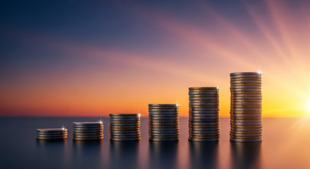 Finance and Money Management Concept Background.