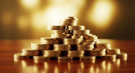 Finance and Money Management Concept Background.