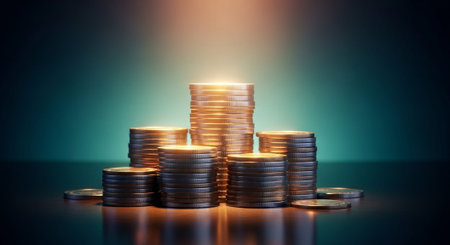 Finance and Money Management Concept Background.