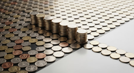 Finance and Money Management Concept Background.