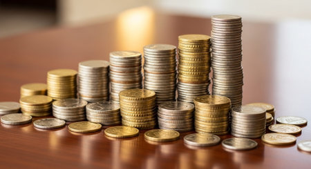 Finance and Money Management Concept Background.