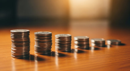 Finance and Money Management Concept Background.