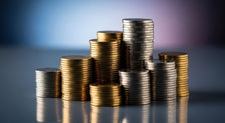 Finance and Money Management Concept Background.