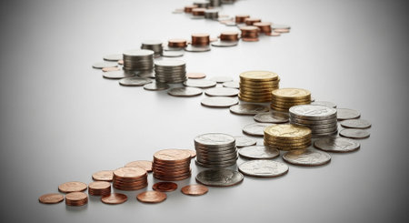 Finance and Money Management Concept Background.
