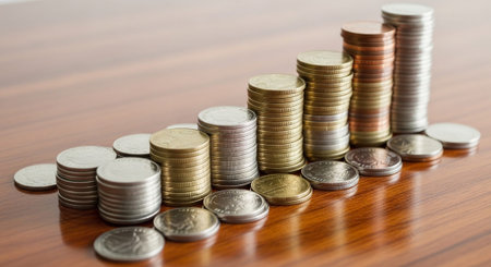Finance and Money Management Concept Background.