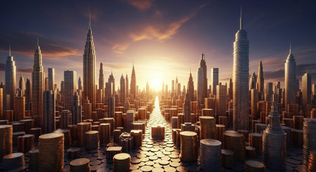 Finance and Money Management Concept Background.