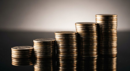 Finance and Money Management Concept Background.
