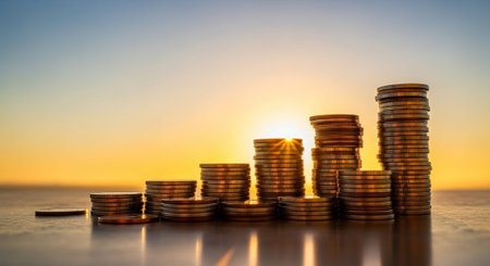 Finance and Money Management Concept Background.