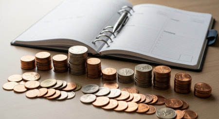 Finance and Money Management Concept Background.