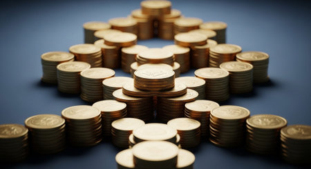 Finance and Money Management Concept Background.