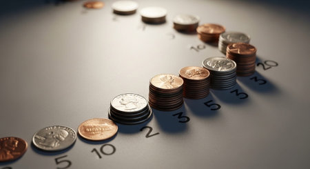 Finance and Money Management Concept Background.