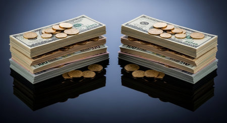 Finance and Money Management Concept Background.