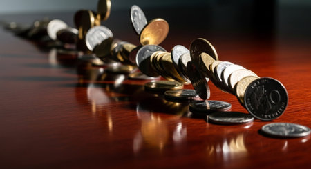 Finance and Money Management Concept Background.