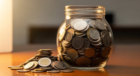 Finance and Money Management Concept Background.