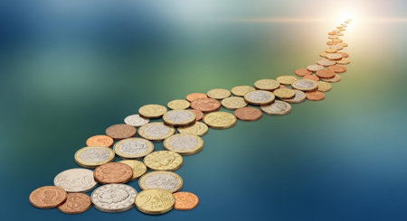 Finance and Money Management Concept Background.