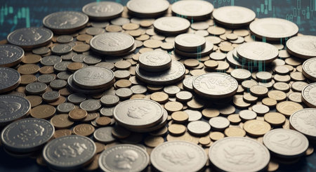 Finance and Money Management Concept Background.