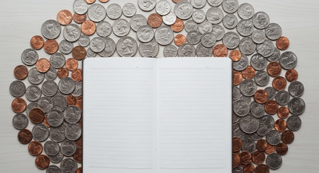 Finance and Money Management Concept Background.