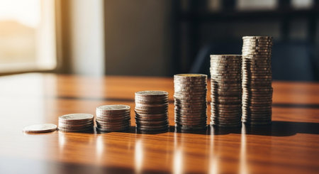 Finance and Money Management Concept Background.