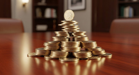 Finance and Money Management Concept Background.