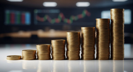 Finance and Money Management Concept Background.