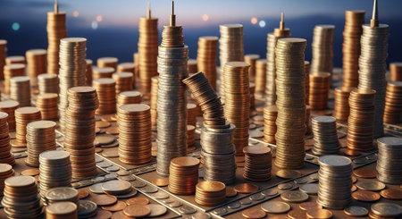 Finance and Money Management Concept Background.