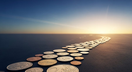 Finance and Money Management Concept Background.