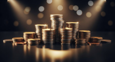Finance and Money Management Concept Background.