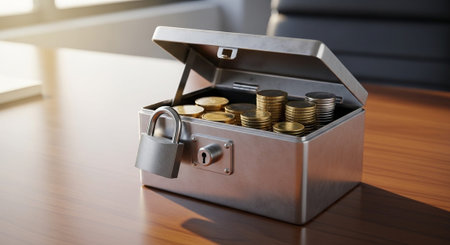 Finance and Money Management Concept Background.