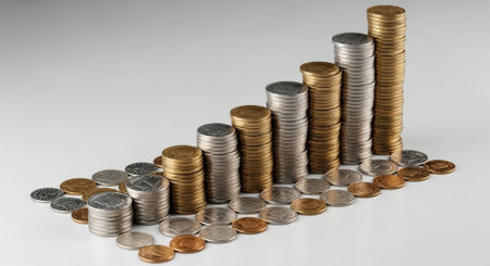 Finance and Money Management Concept Background.