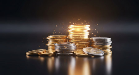 Finance and Money Management Concept Background.