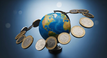 Finance and Money Management Concept Background.