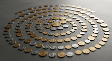 Finance and Money Management Concept Background.