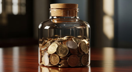 Finance and Money Management Concept Background.