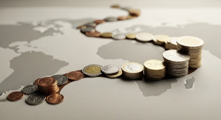 Finance and Money Management Concept Background.