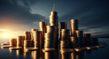 Finance and Money Management Concept Background.