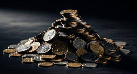 Finance and Money Management Concept Background.