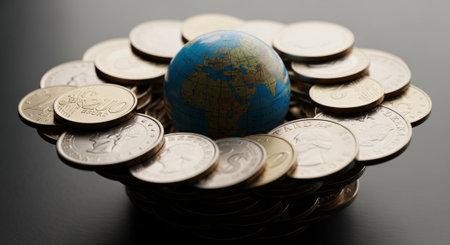 Finance and Money Management Concept Background.