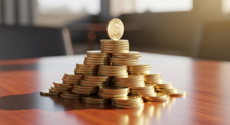 Finance and Money Management Concept Background.