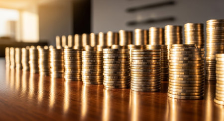 Finance and Money Management Concept Background.