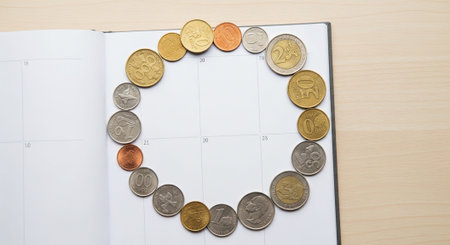 Finance and Money Management Concept Background.