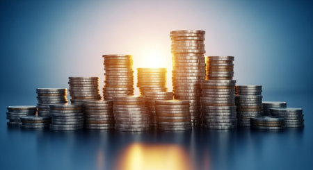 Finance and Money Management Concept Background.