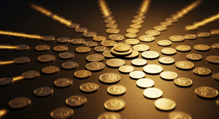 Finance and Money Management Concept Background.