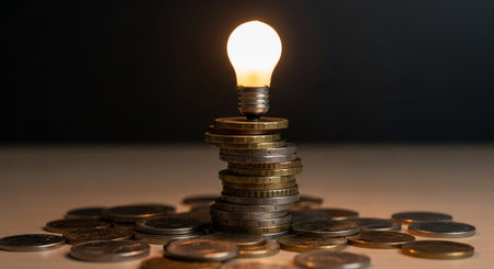 Finance and Money Management Concept Background.