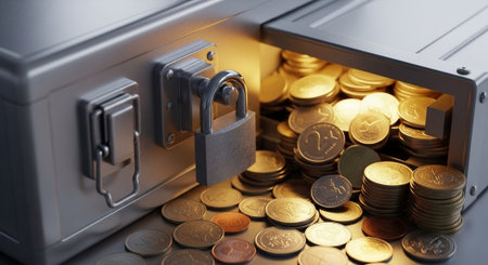 Finance and Money Management Concept Background.